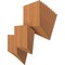 Ekena Millwork 11 3/4W x 11 3/4H x 1/4T Wood Hobby Boards, Cherry, 25PK HBW12X12X250DCH - alternate 5